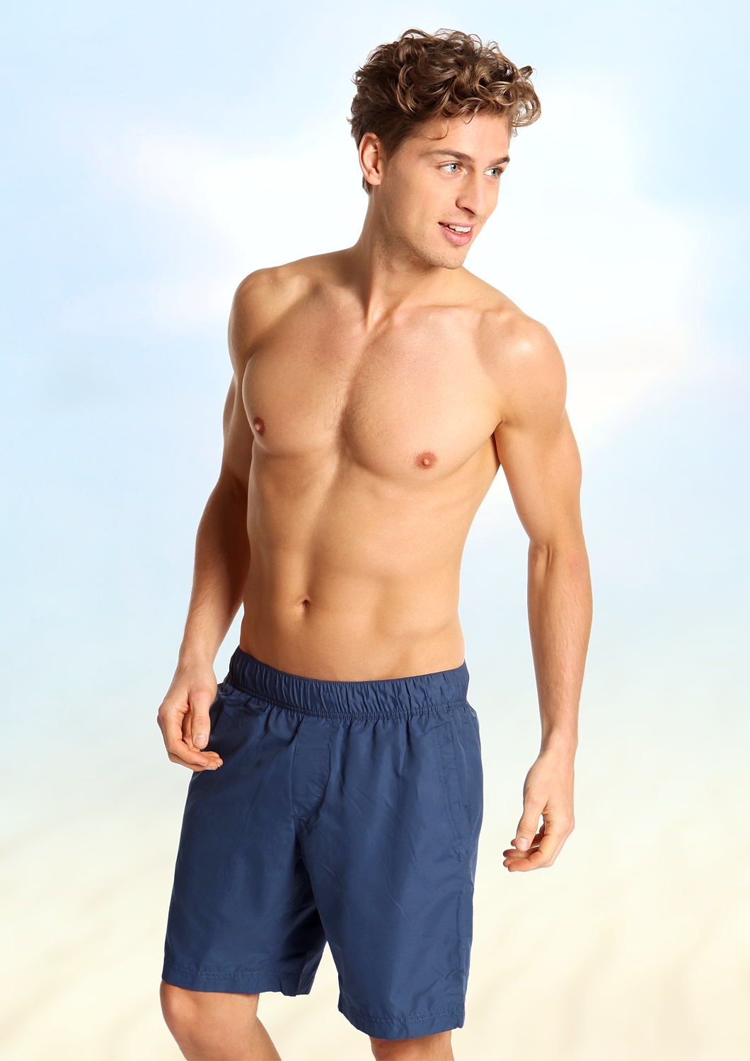 Badeshorts in blau