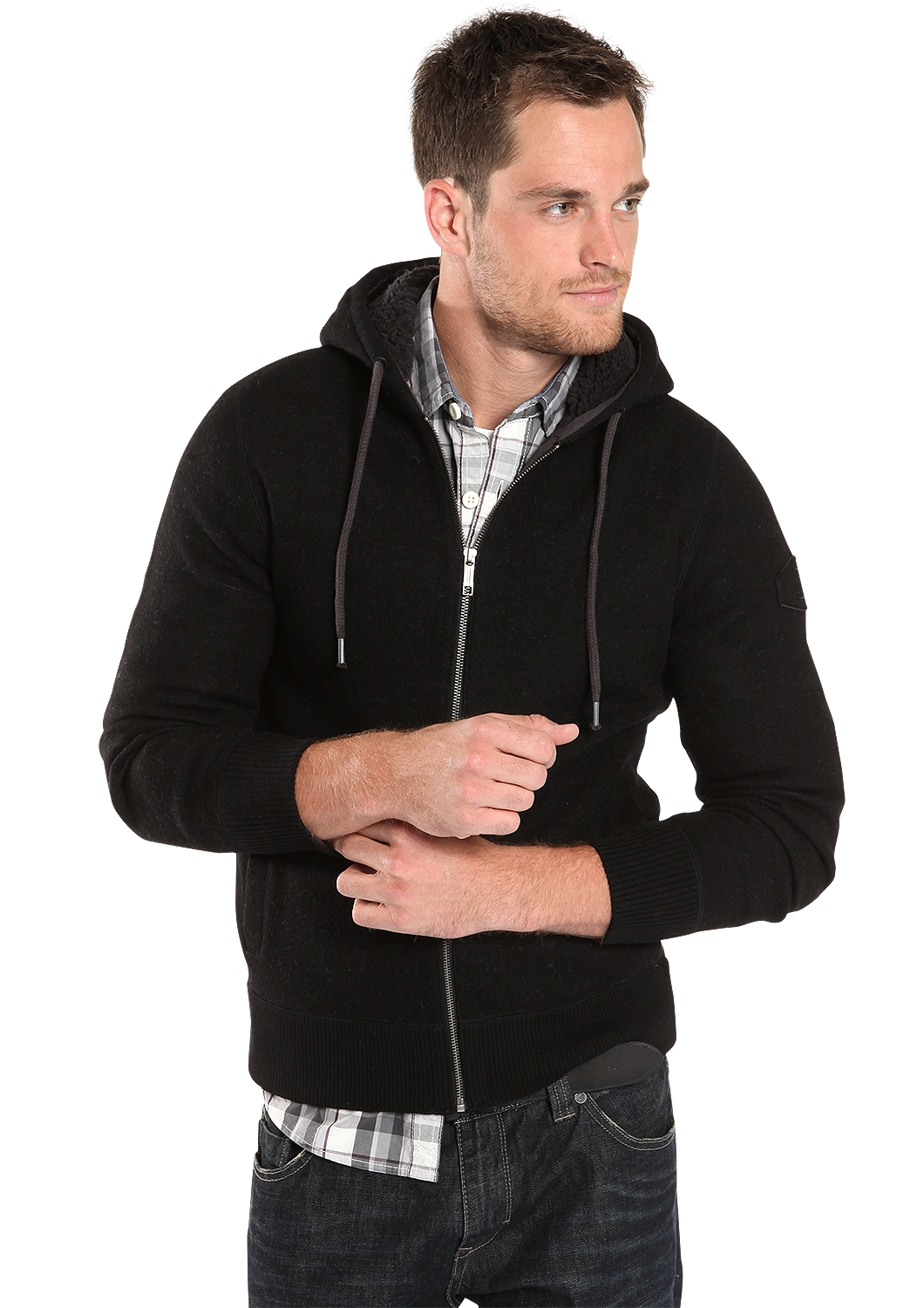 Wollstrickjacke