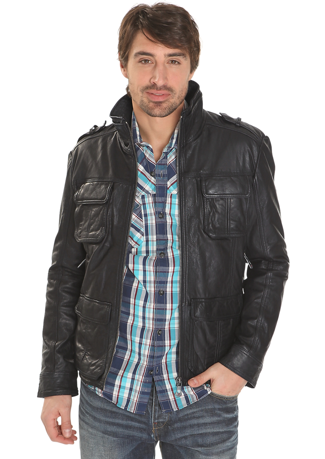Lederjacke