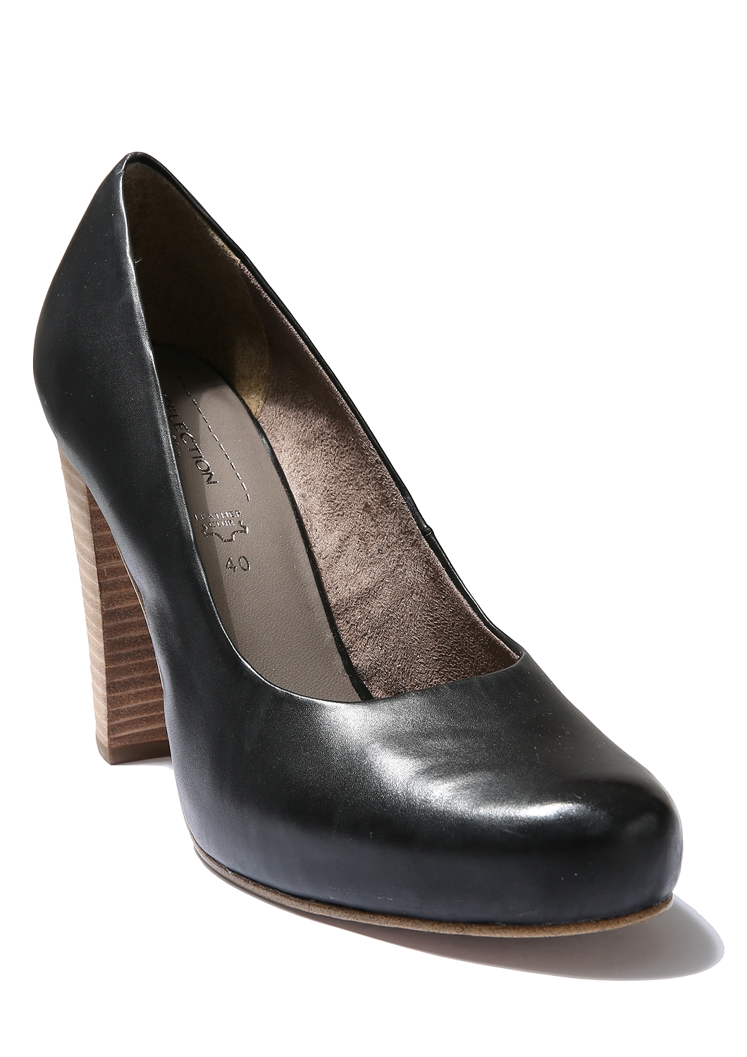 Leren pumps