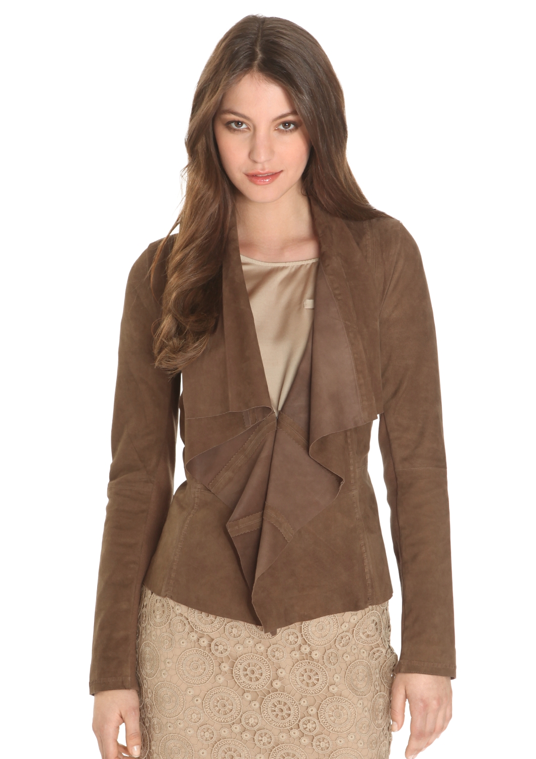 Velourlederjacke