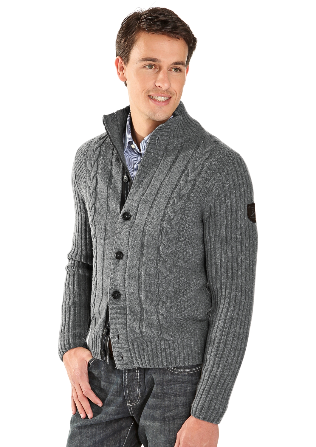 Wollstrickjacke