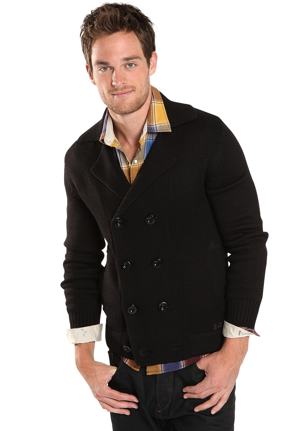 Wollstrickjacke