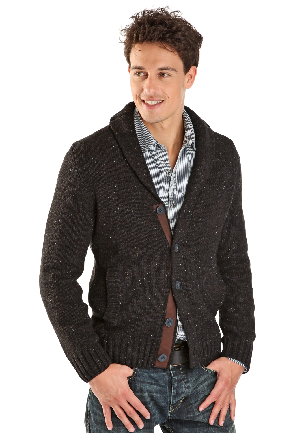 Wollstrickjacke