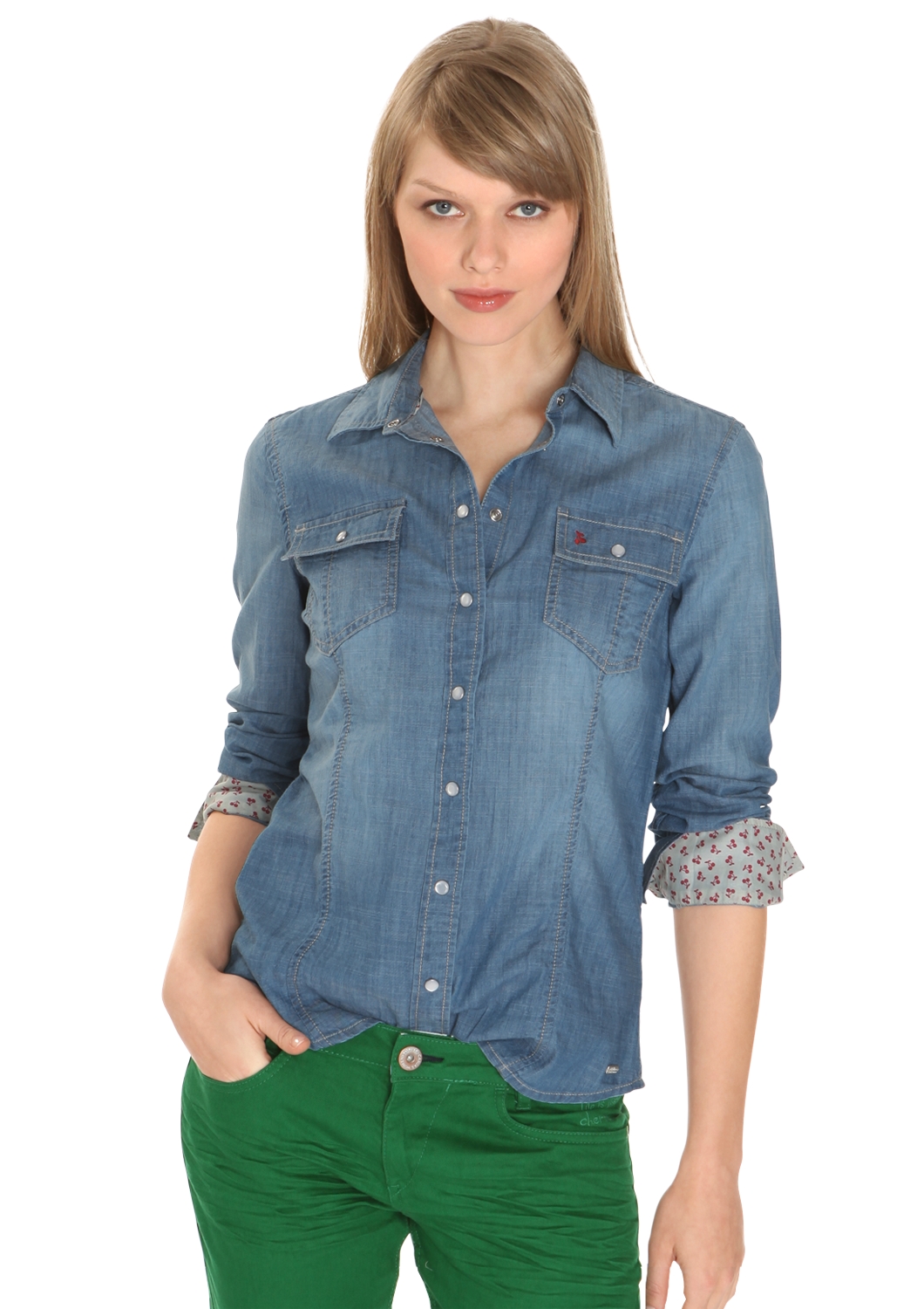 Jeansbluse