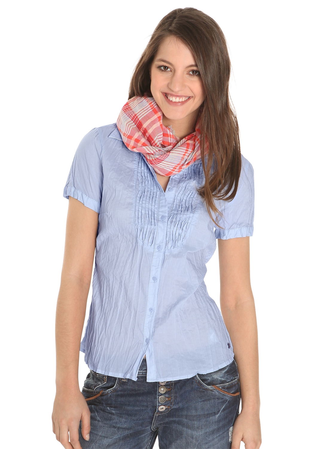 Crinkle-Bluse