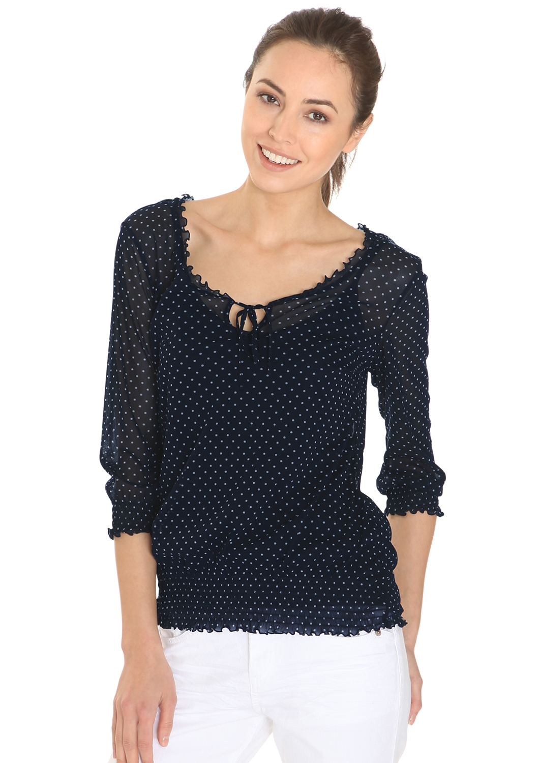 3/4-Blusenshirt