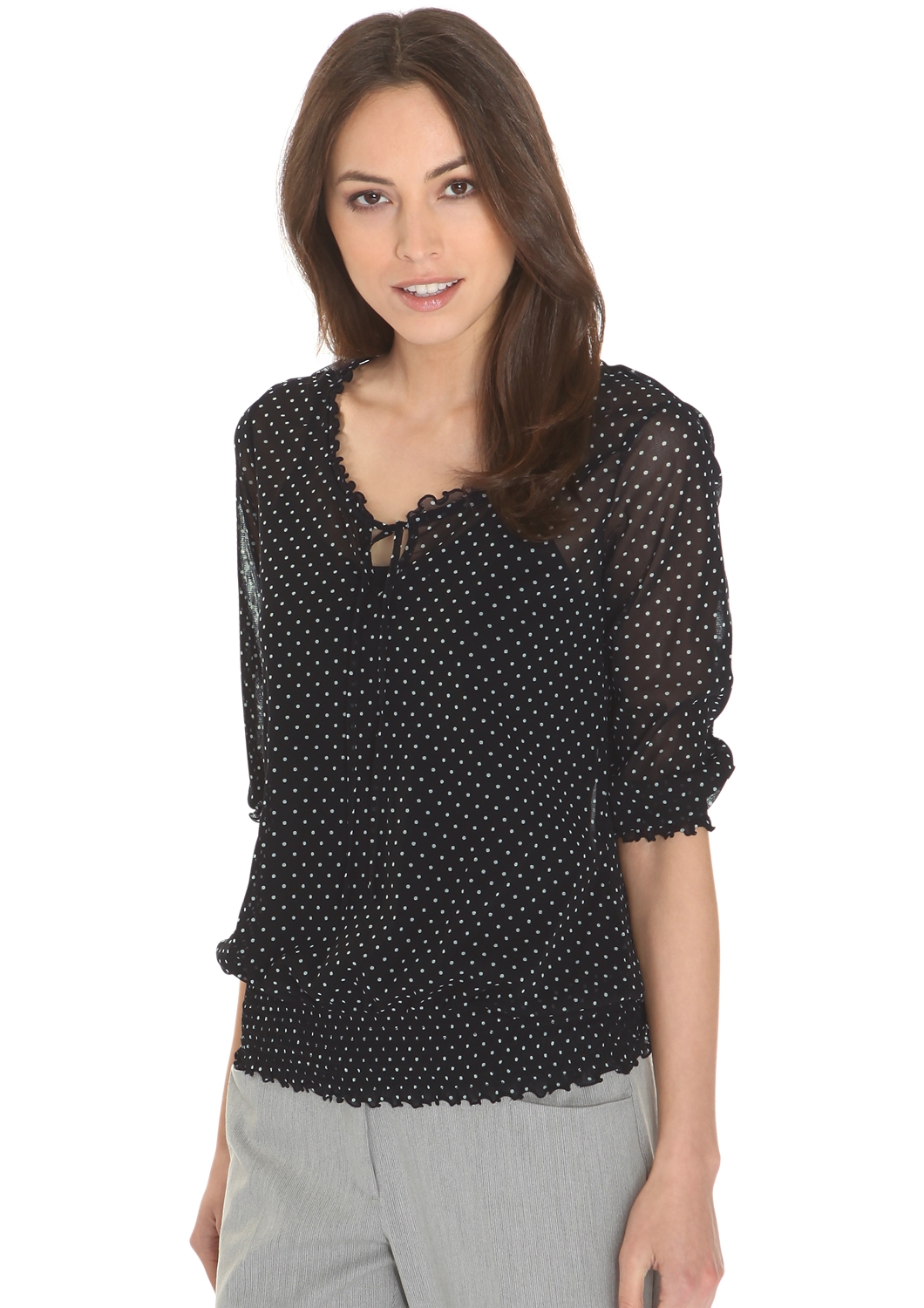 3/4-Blusenshirt
