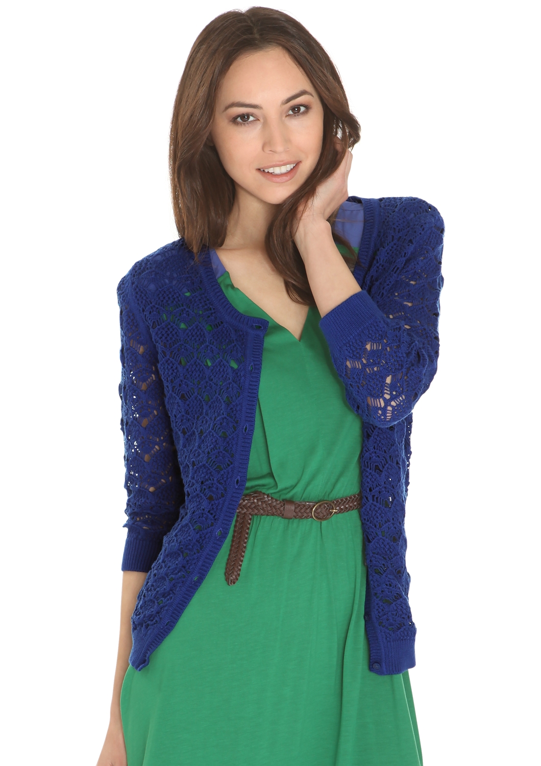Grobgestrickte Jacke