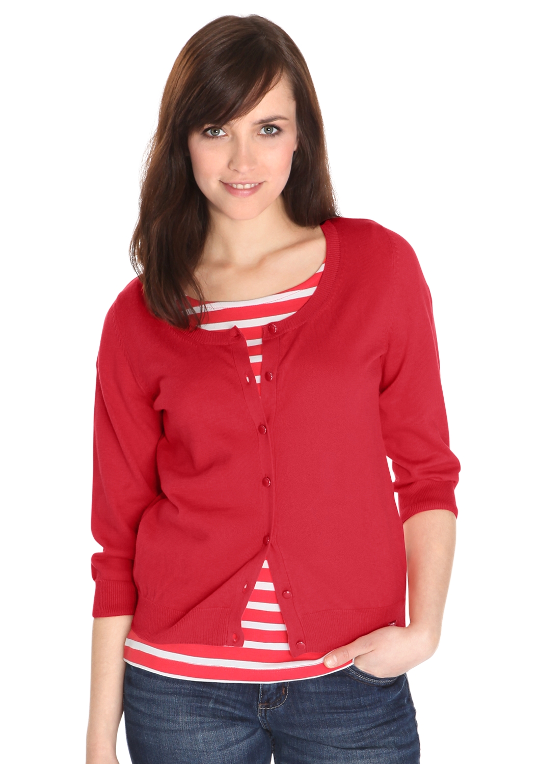 Feinstrickjacke