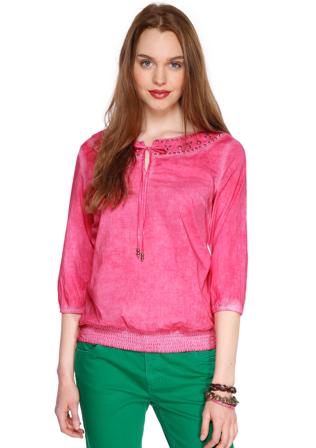 Bluse mit 3/4-Arm