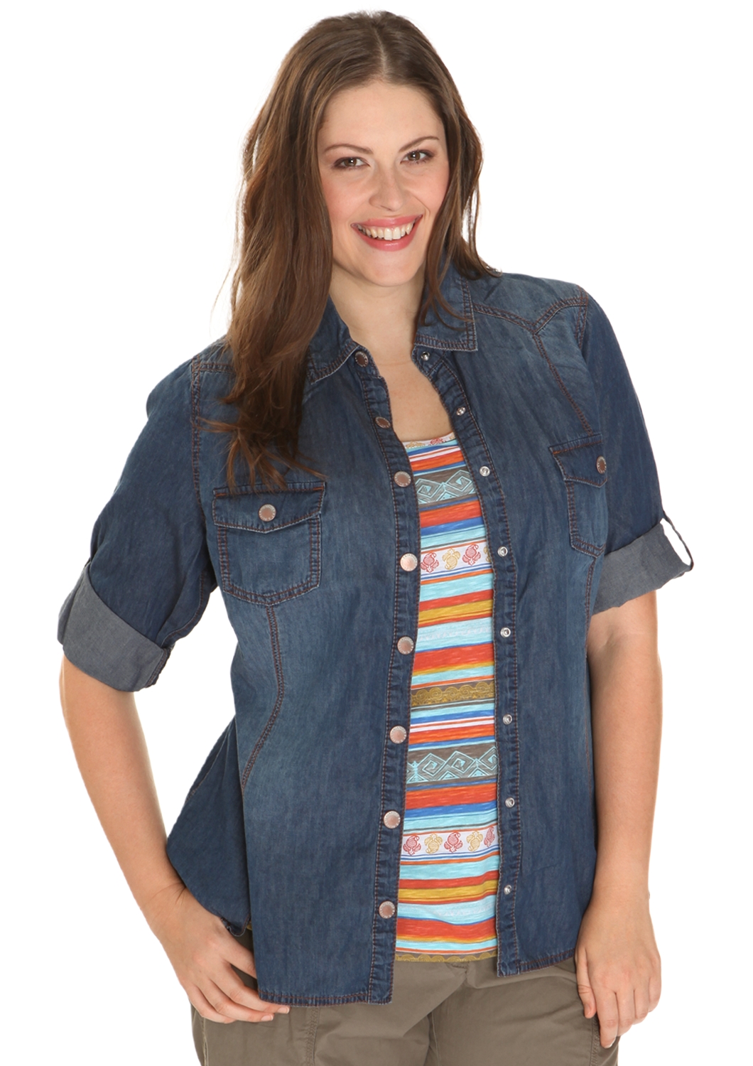 Jeansbluse