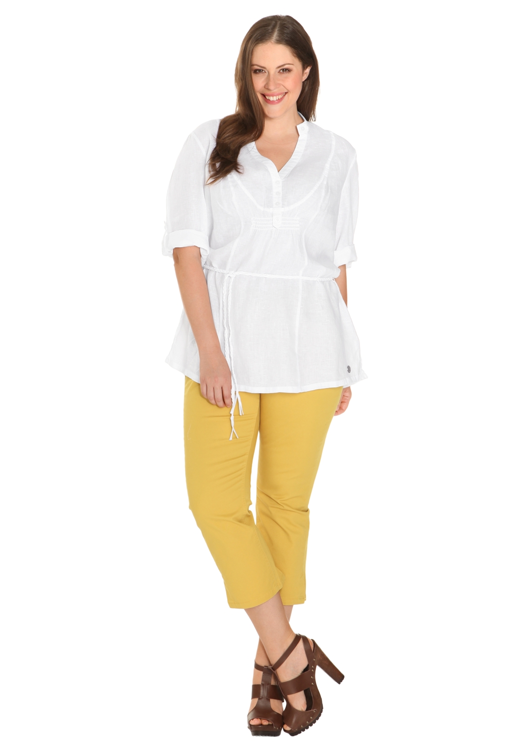 Leinen-Bluse