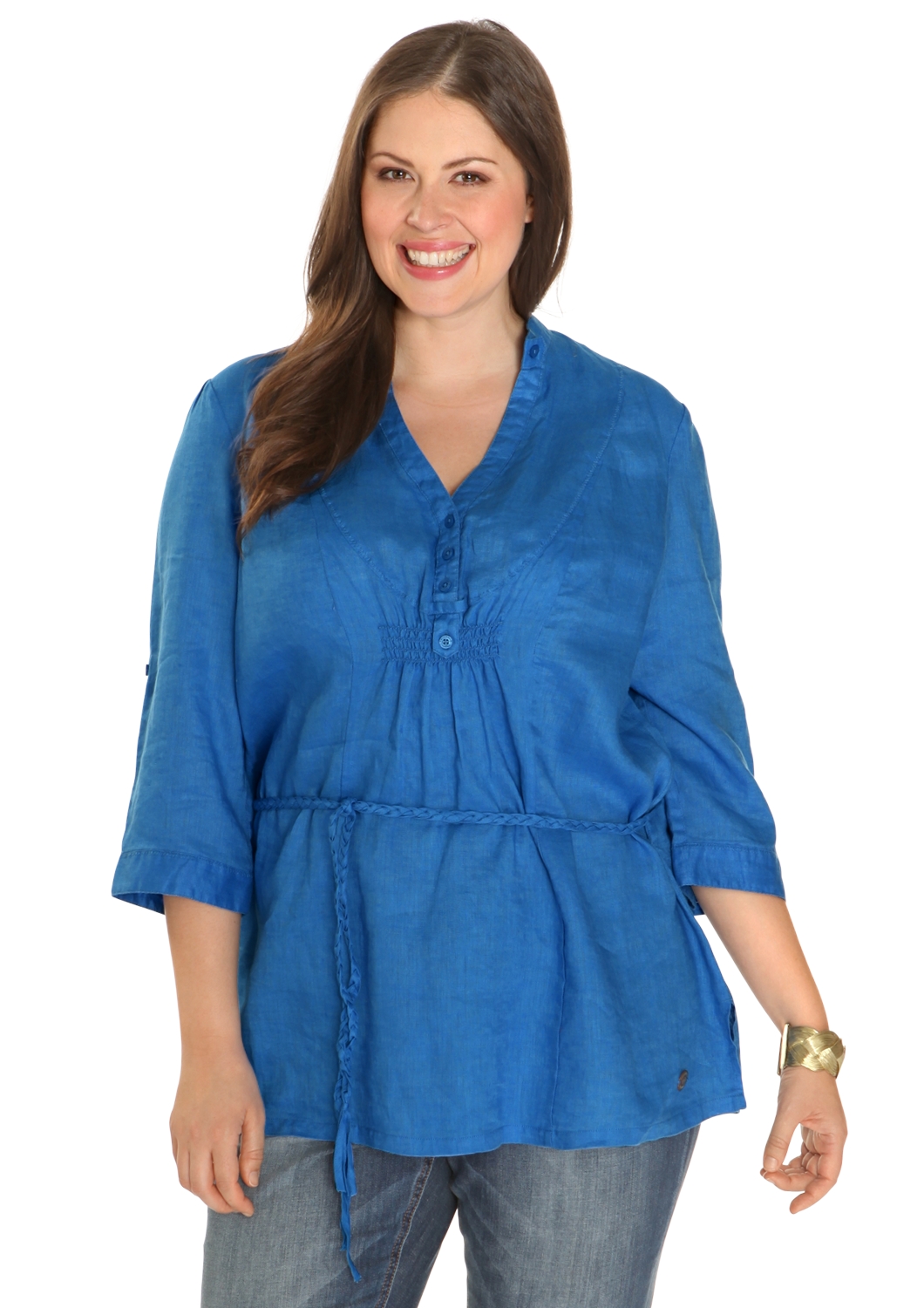 Leinen-Bluse