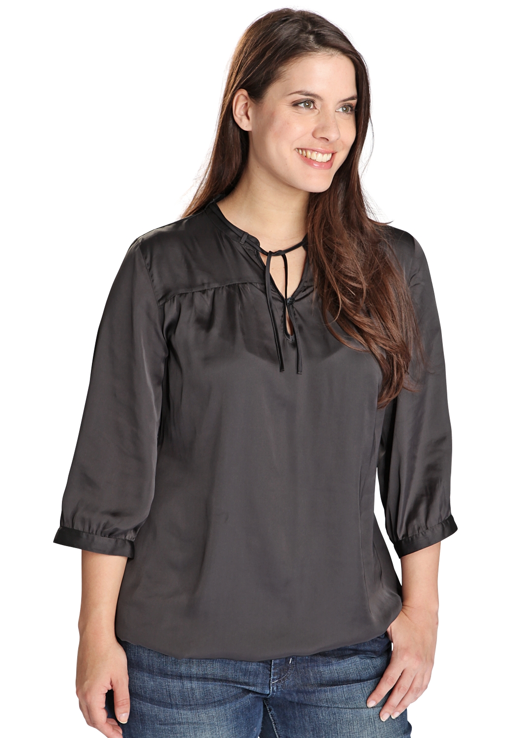 Satinbluse