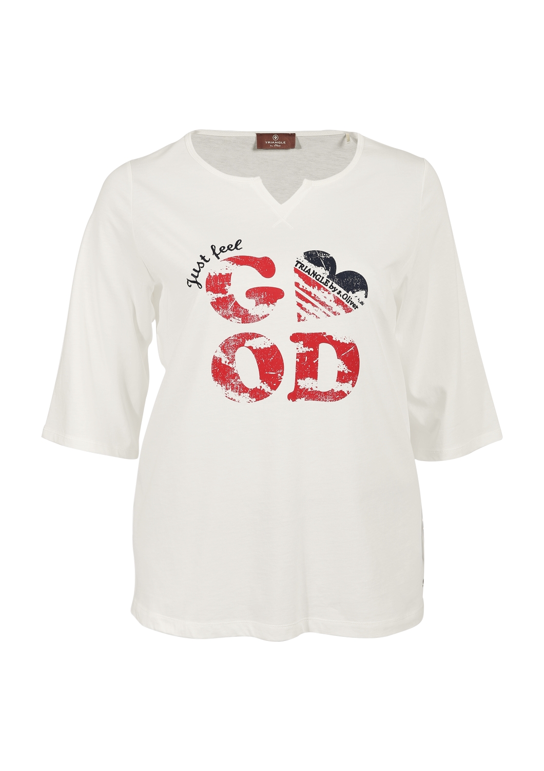 Shirt met 3/4-mouwen