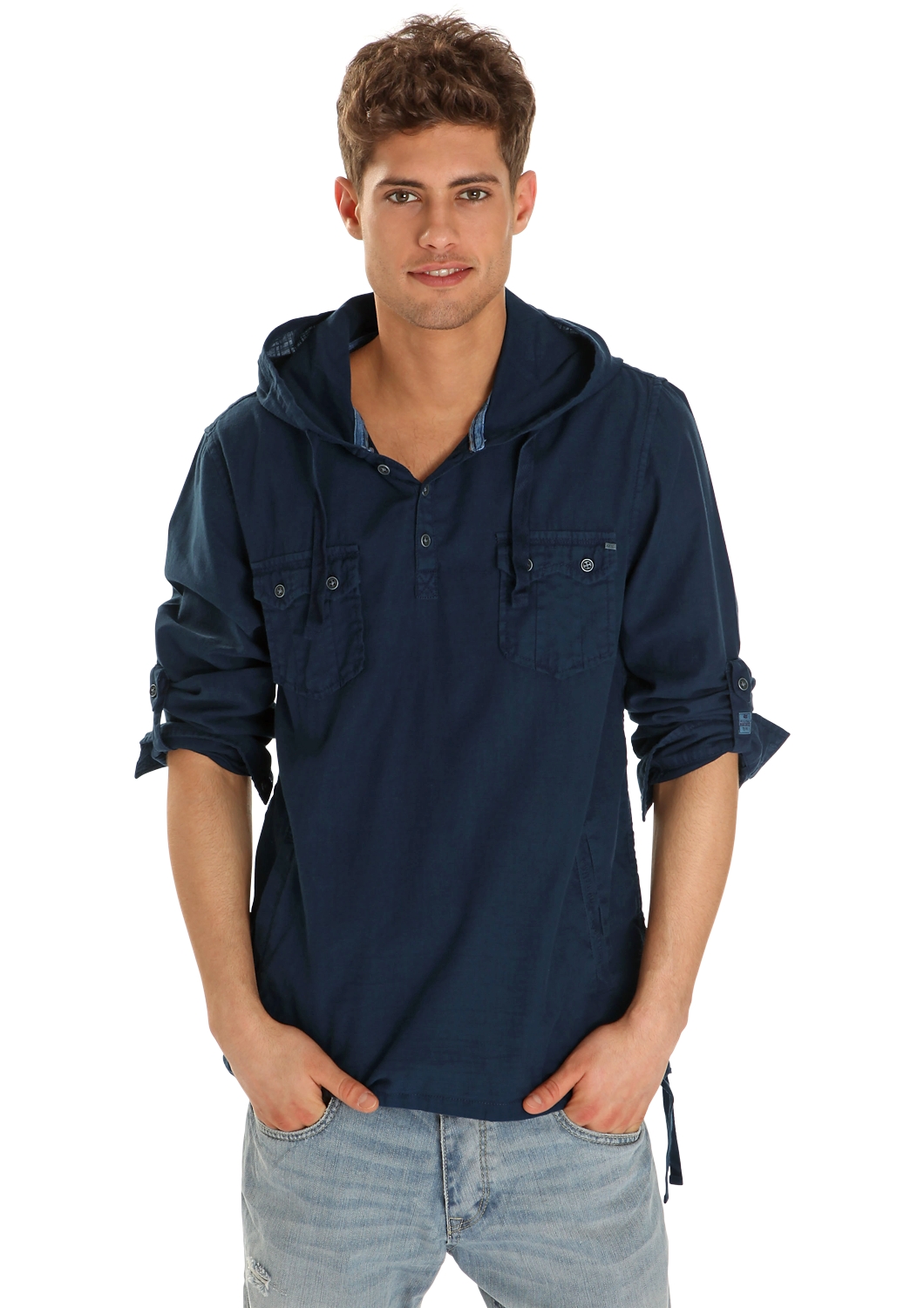 Kapuzenhemd - Extra Slim Fit