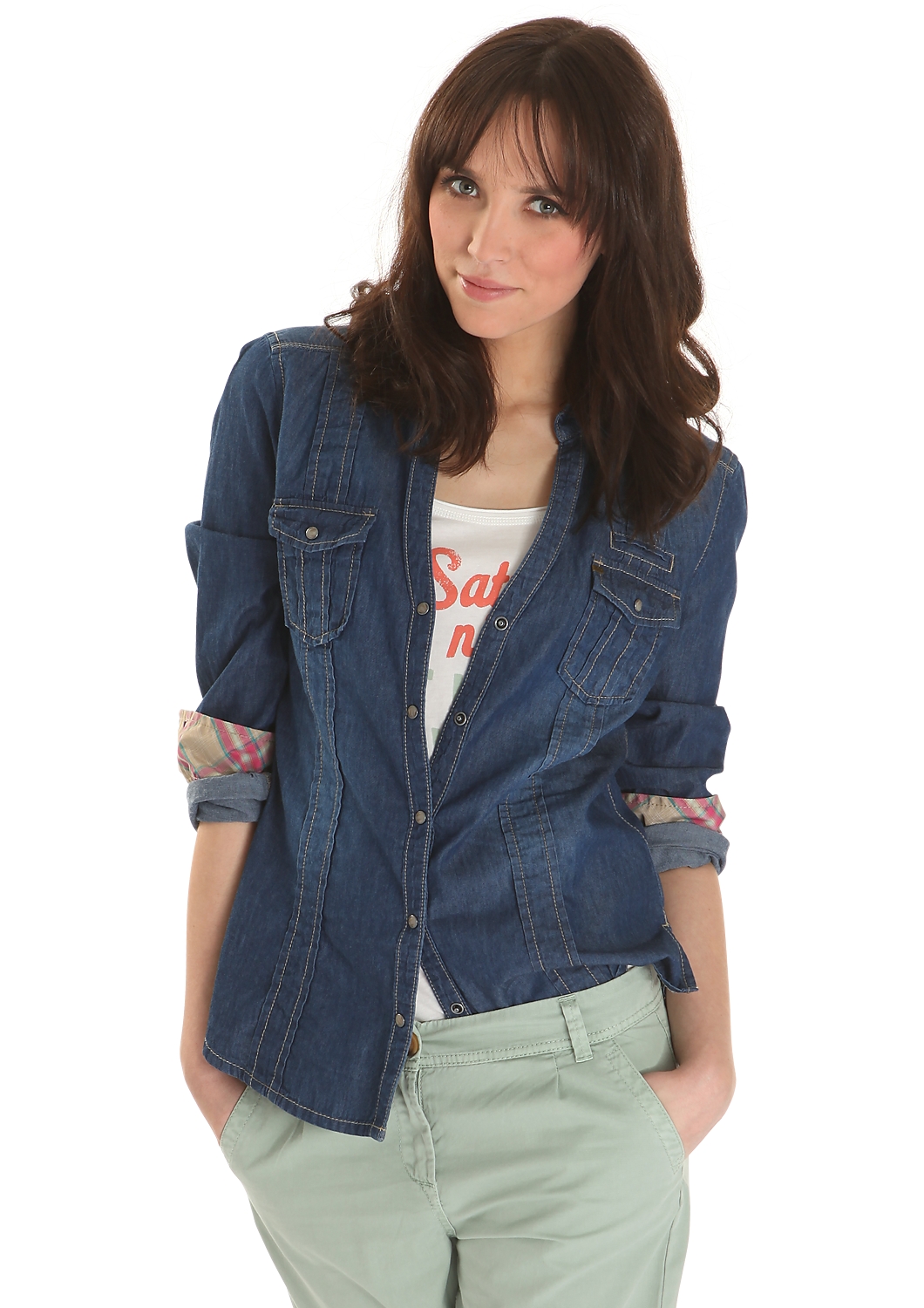 Jeansbluse