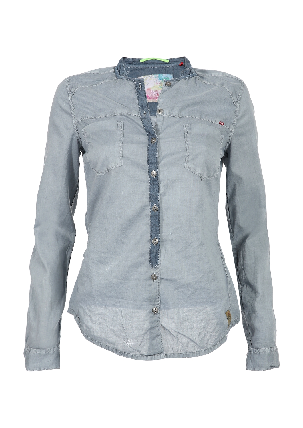 Chambray-Bluse