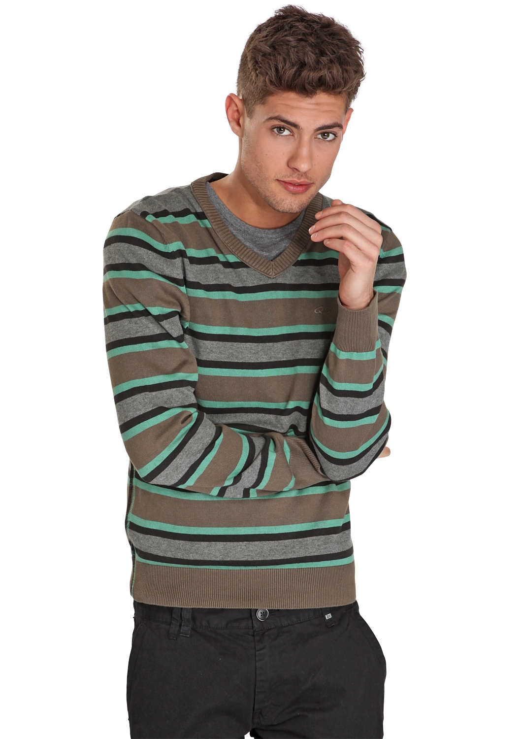 Streifenpullover