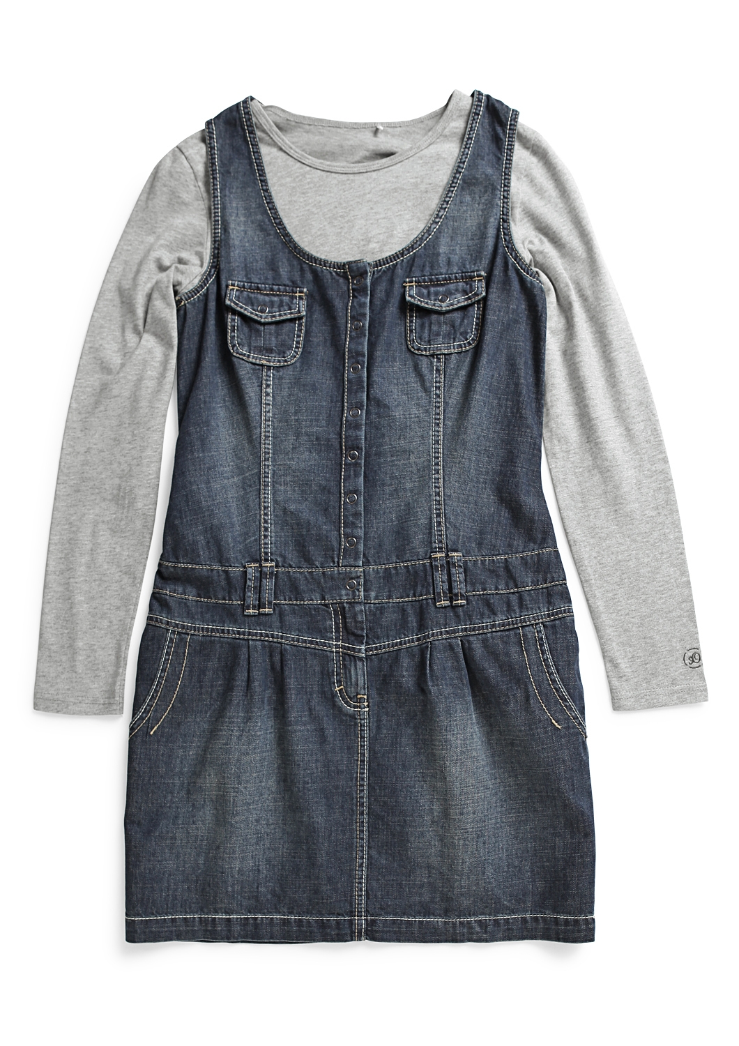 2 in 1 Jeanskleid