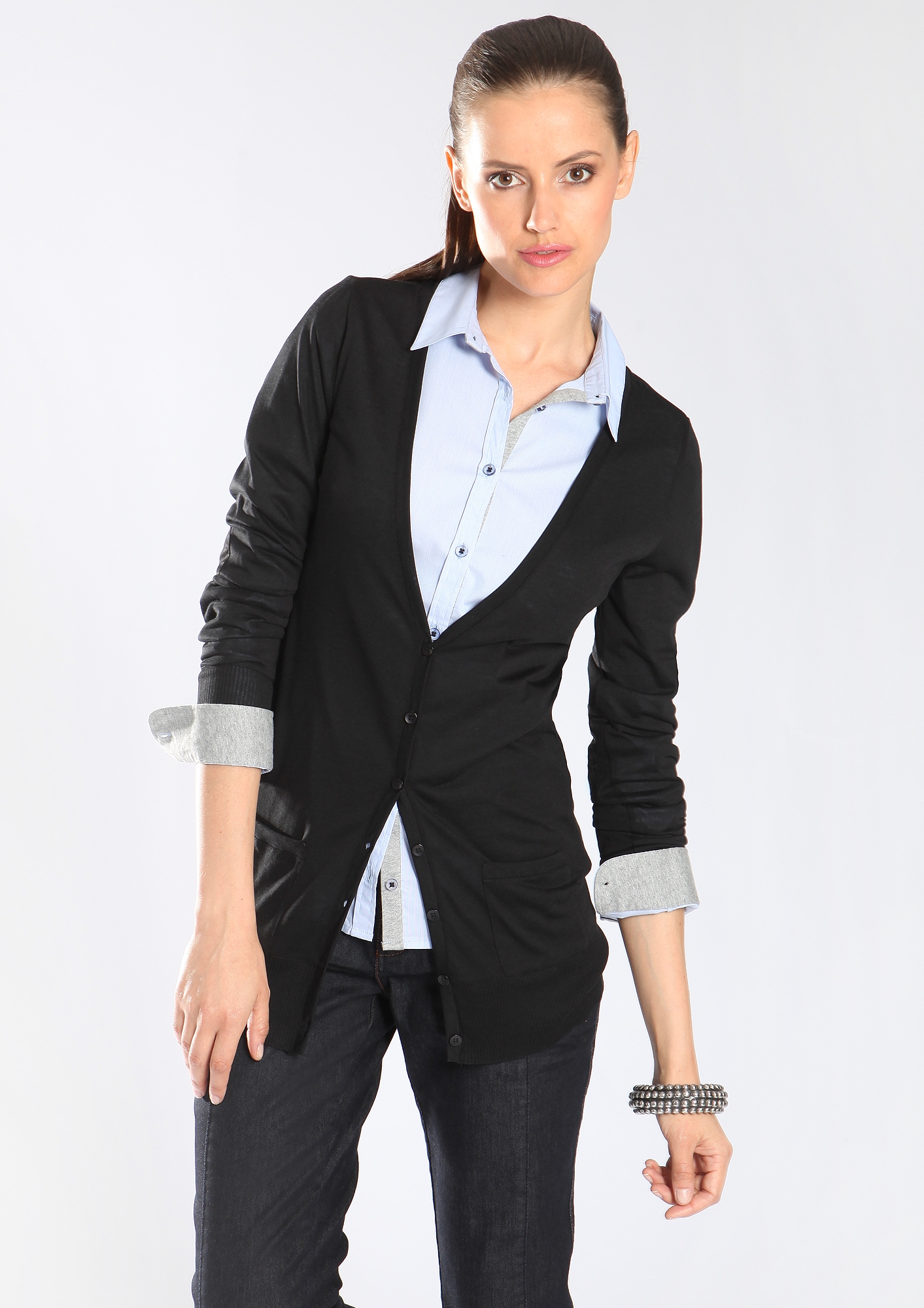 Leichte Feinstrickjacke