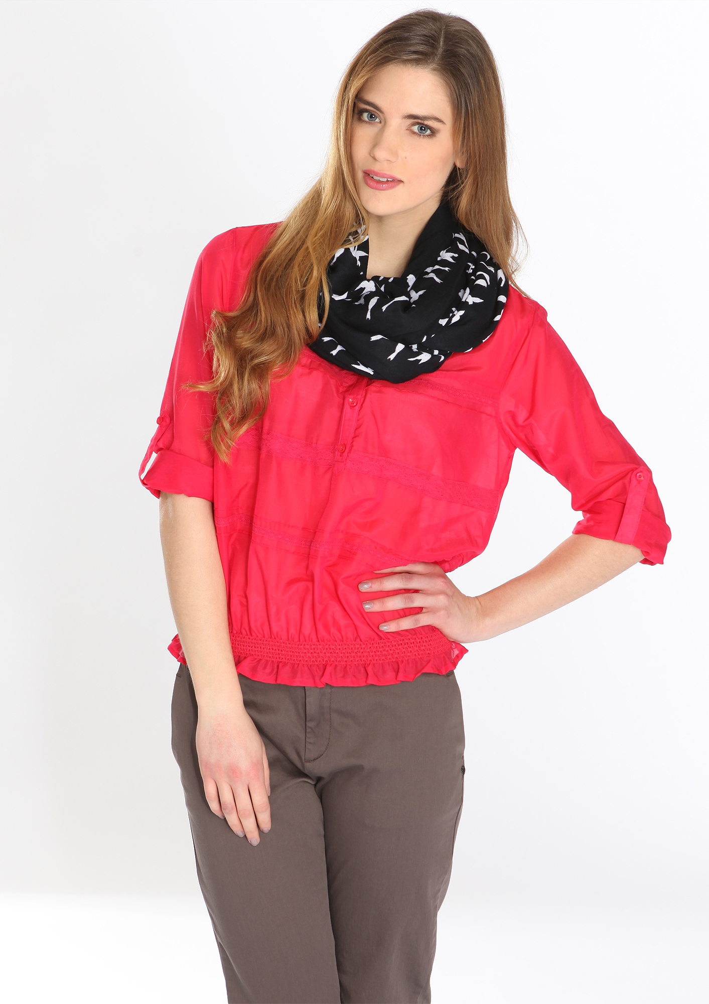 Voile-Bluse