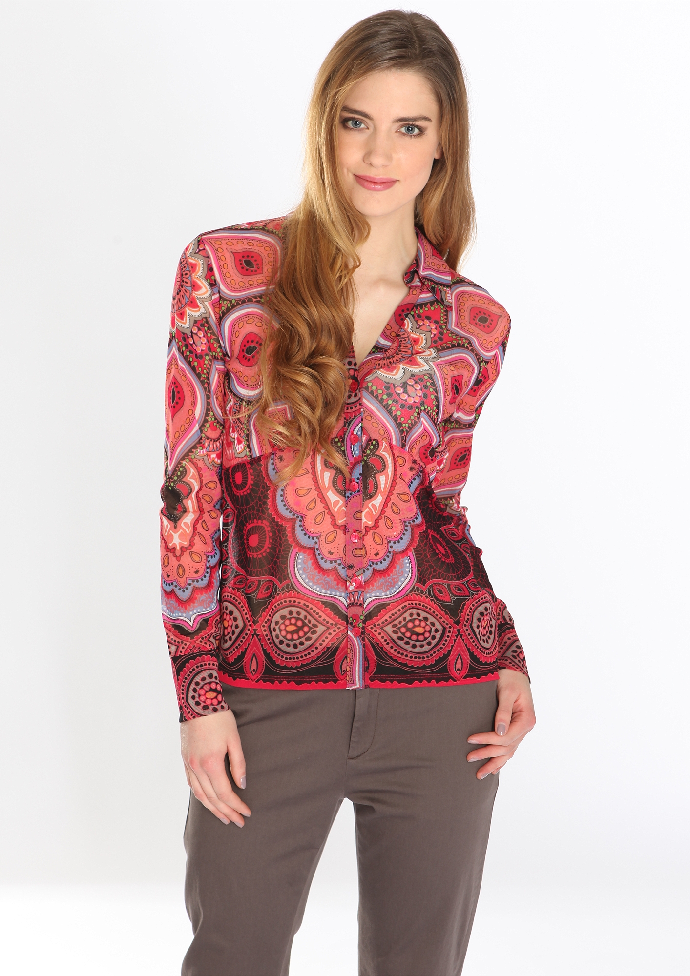 Mesh-Bluse