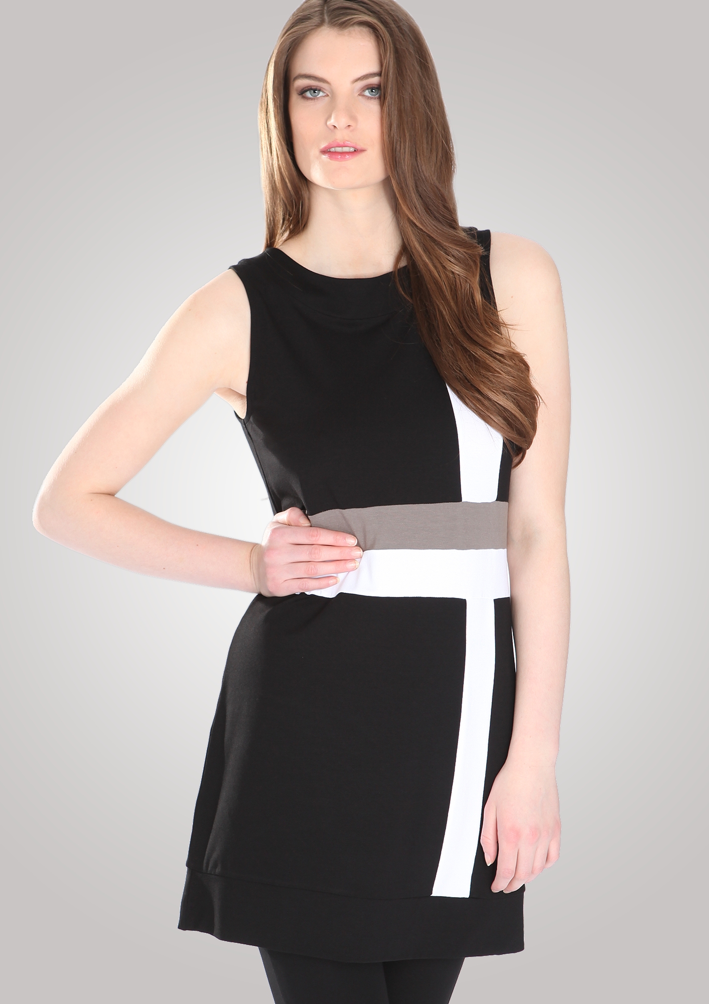 Colourblocking-Shirtkleid