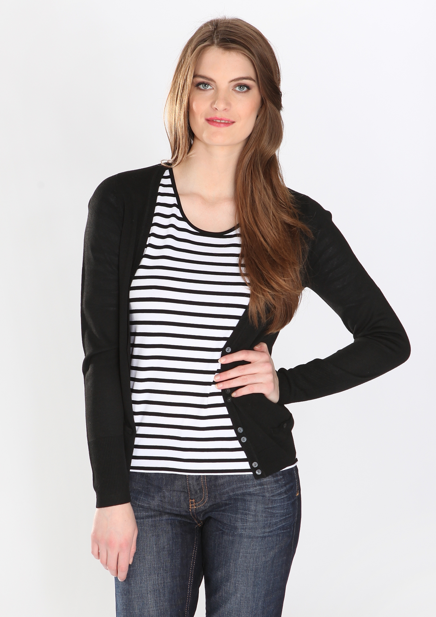 Feinstrickjacke