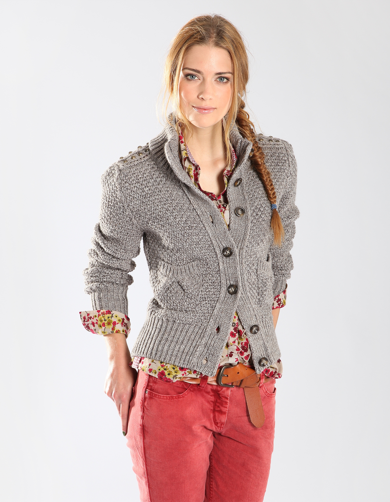 Wollstrickjacke