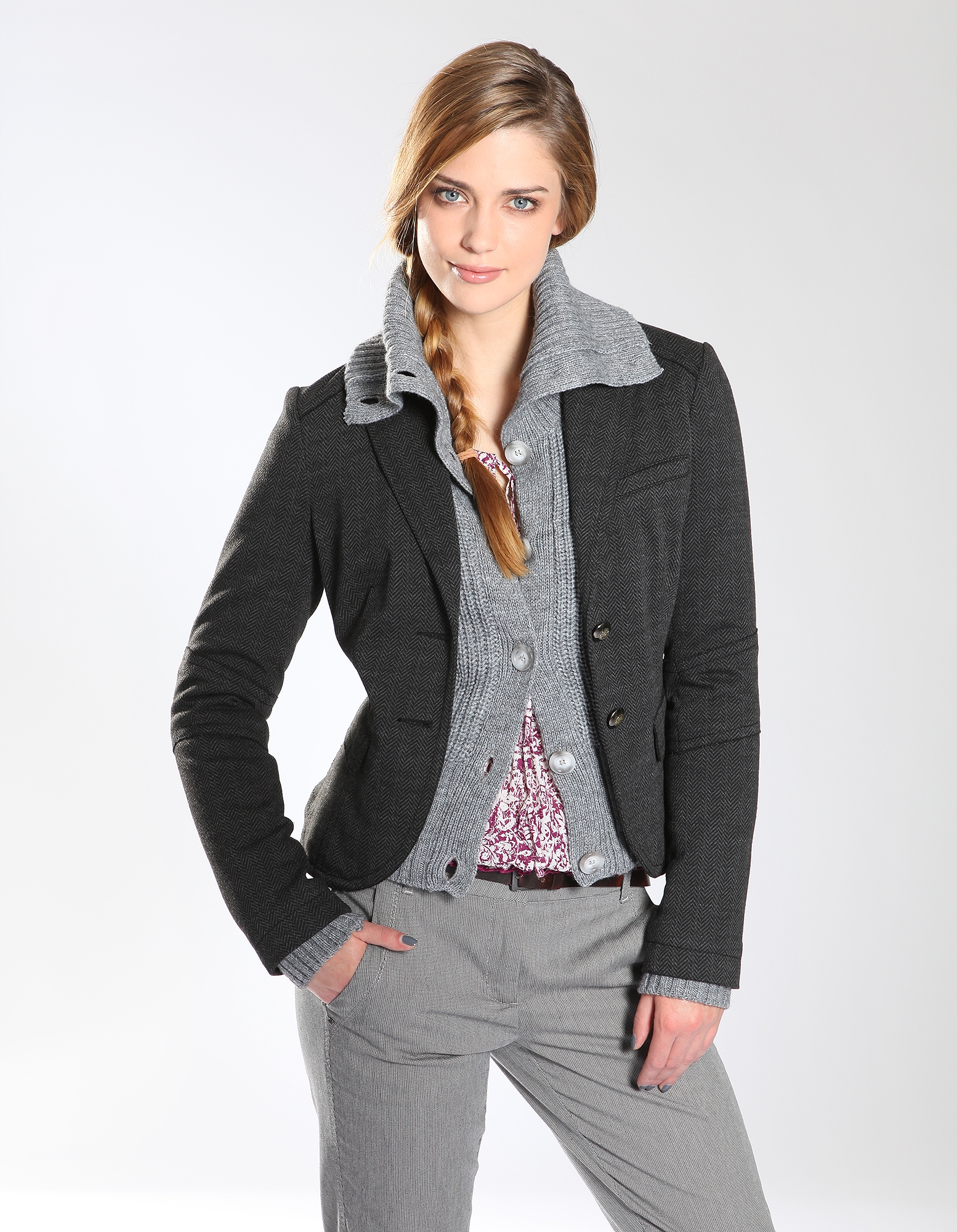 Fischgrat-Blazer