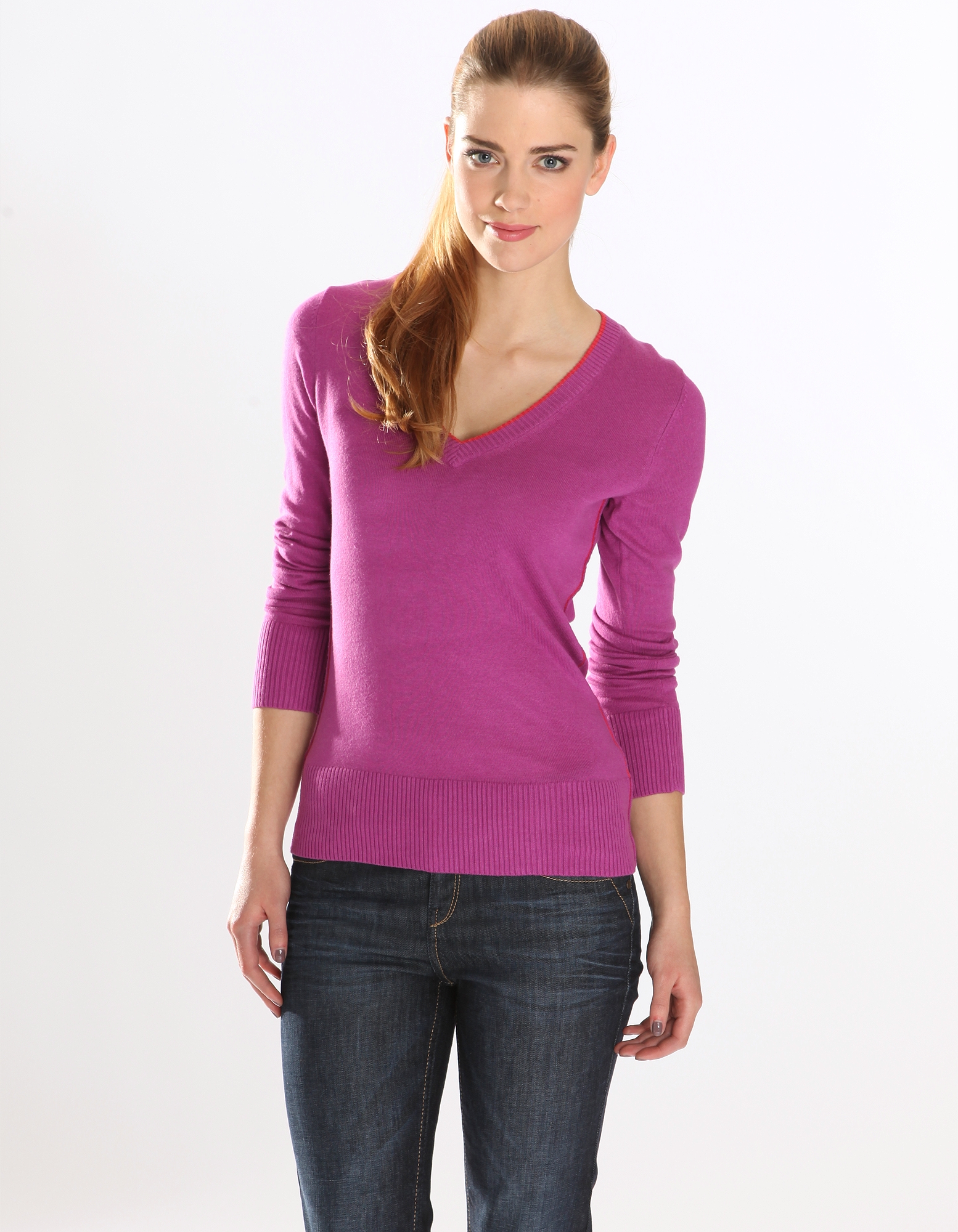 V-Neck-Pullover
