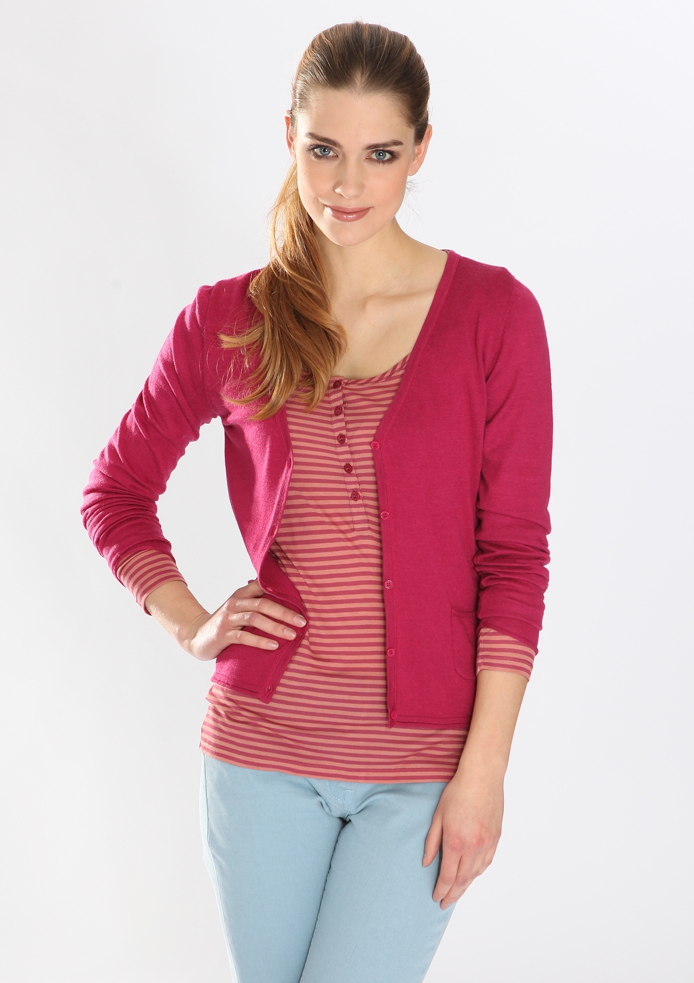 Feinstrickjacke