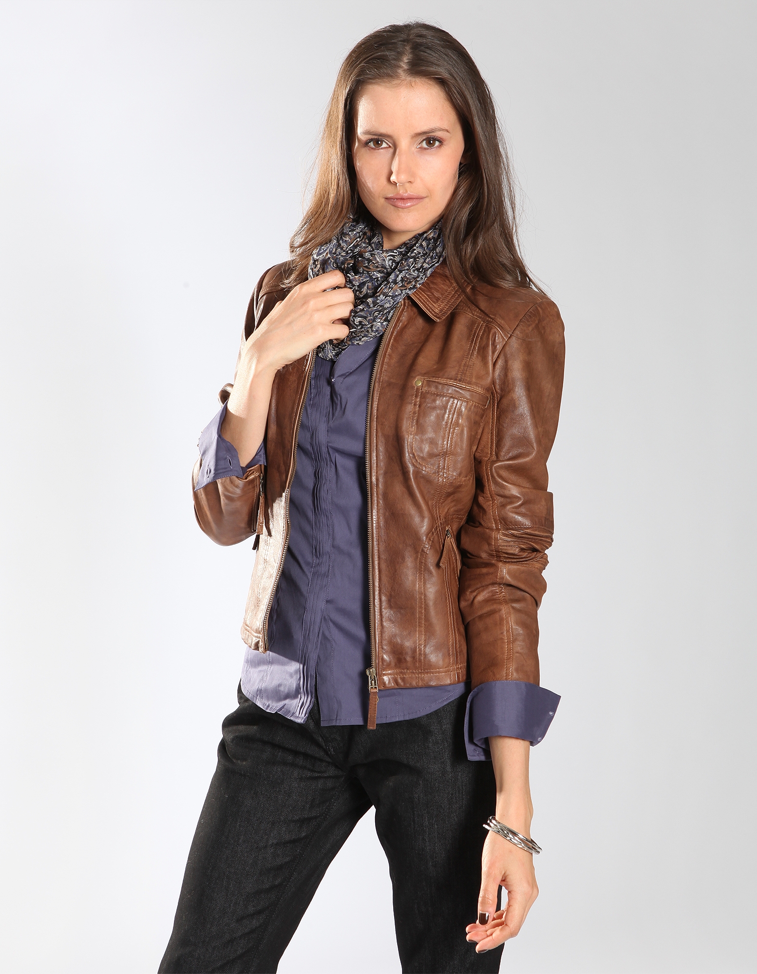 Lederjacke