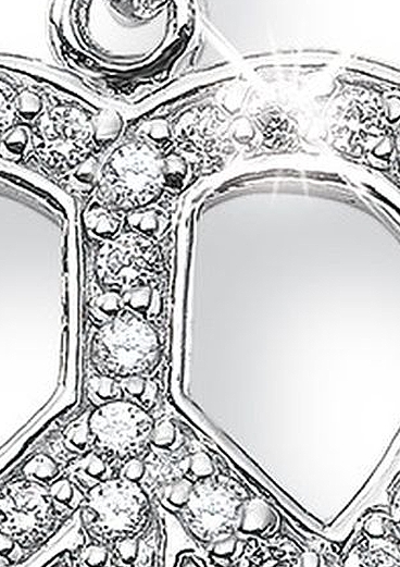 Charm Herz mit Peace