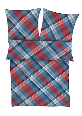 karierte flanell bettwaesche tuerkis 230